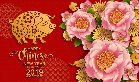 亞泰光電2019春節(jié)放假通知，祝大家2019年豬年大吉大利！
